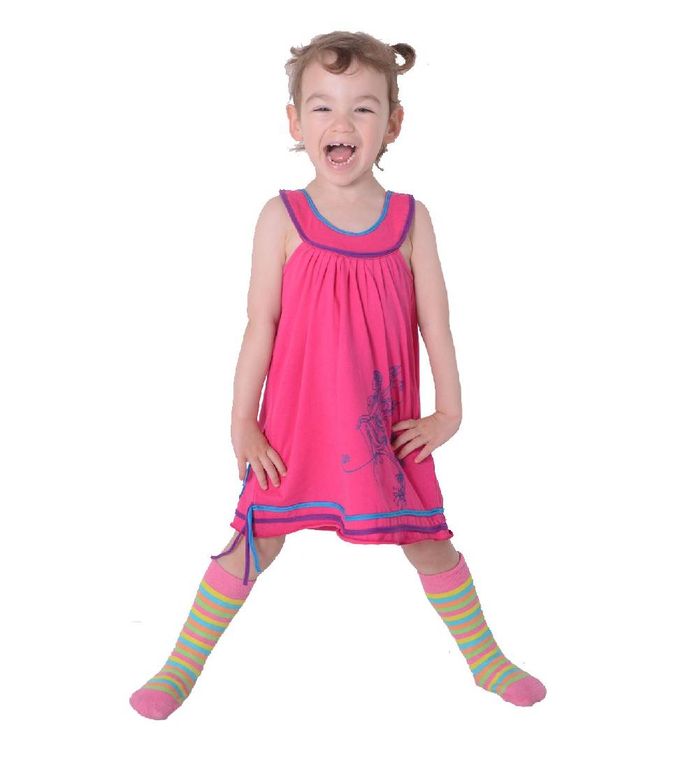 Kunst Und Magie Luftiges Sommerkinderkleid Elfenmotiv mit aufwendiger Stickborte Hippie Fabrikpreis
