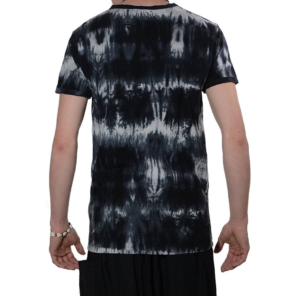 Kunst Und Magie Buntes Sure 70er Retro T-Shirt Buddha im Hippie Batik Look Saisonschlussverkauf