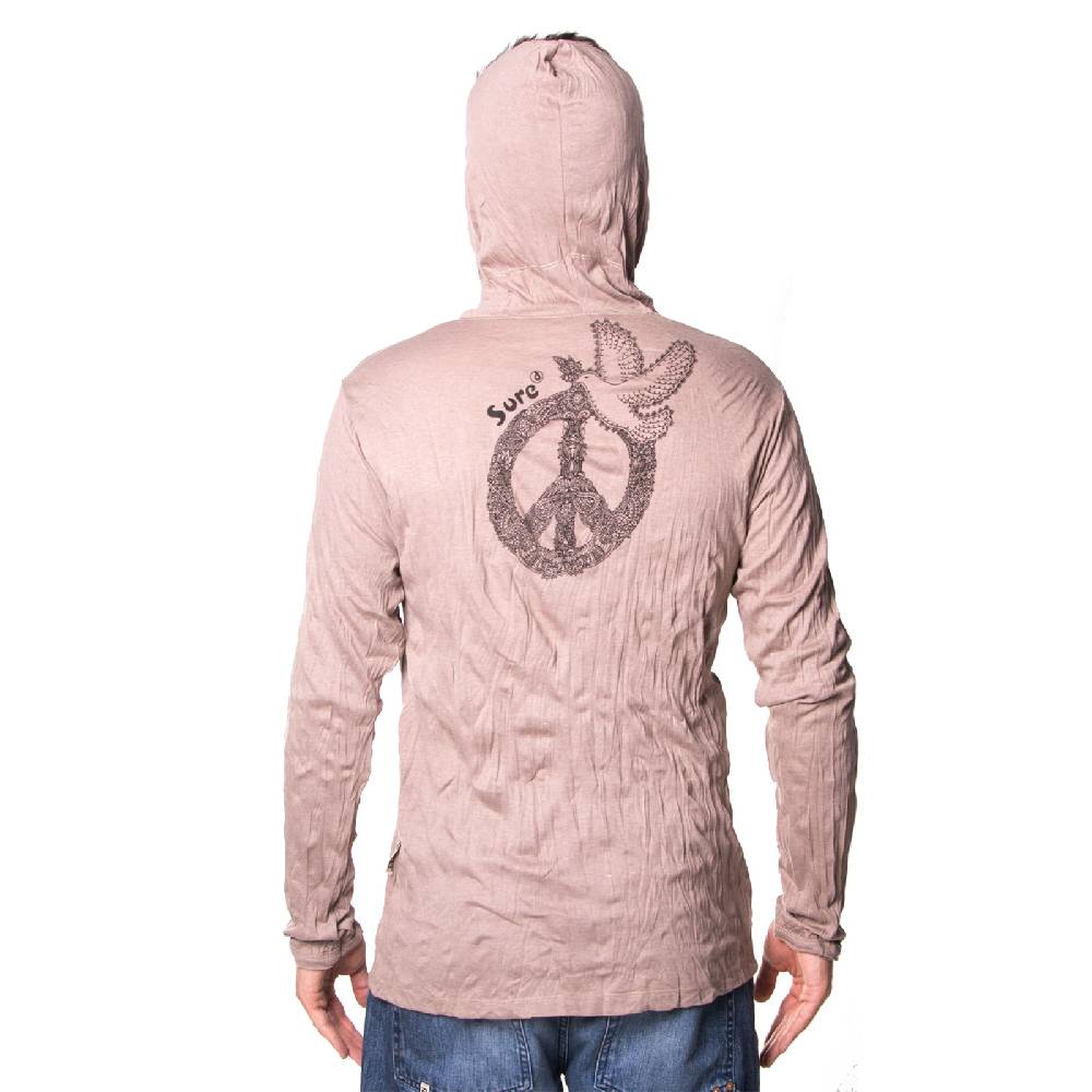 Kunst Und Magie Kunst und Magie Sure Hoody Kapuzen Shirt Peace mit Friedenstaube Black Friday