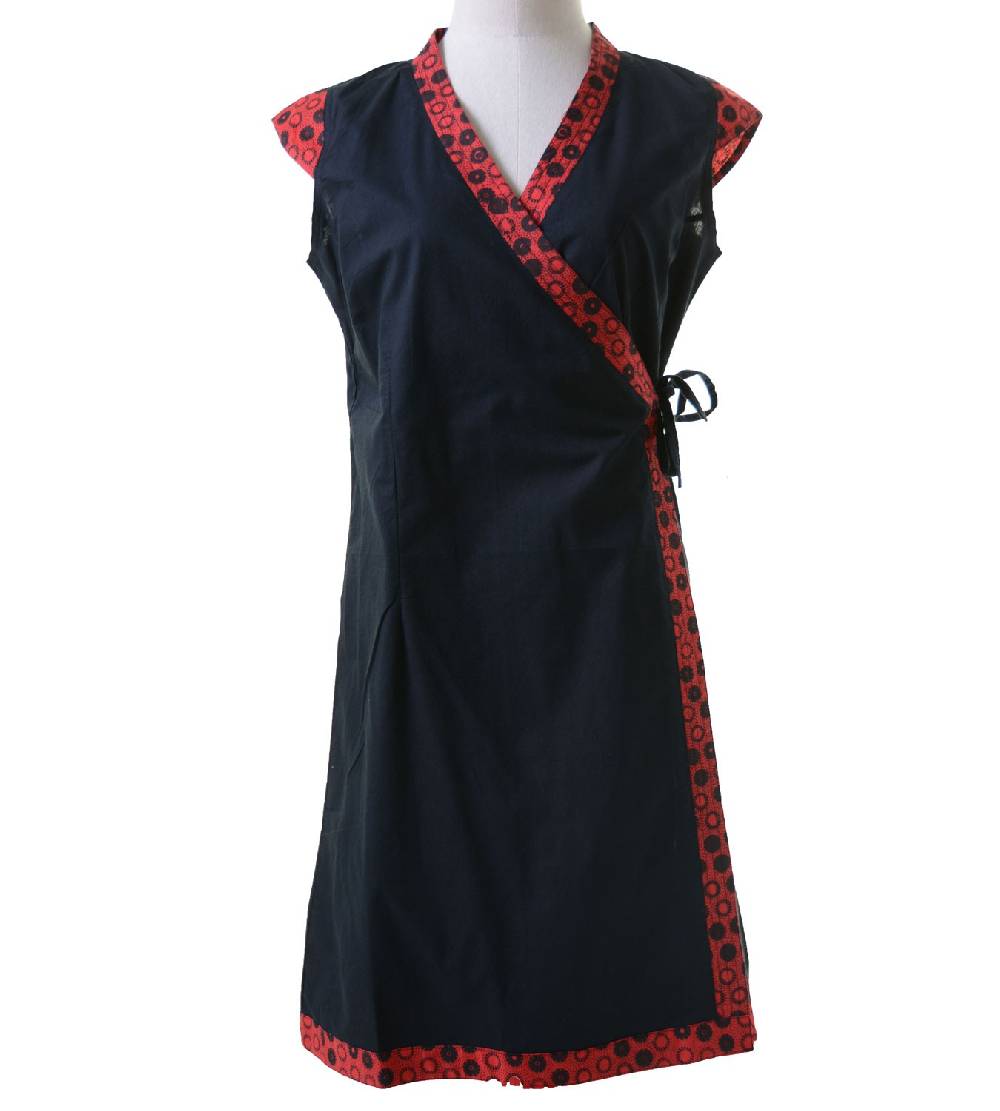 Kunst Und Magie Wickelkleid Tibet Minikleid Tunika Hippie Goa Sommerkleid extravagant Wochenangebot