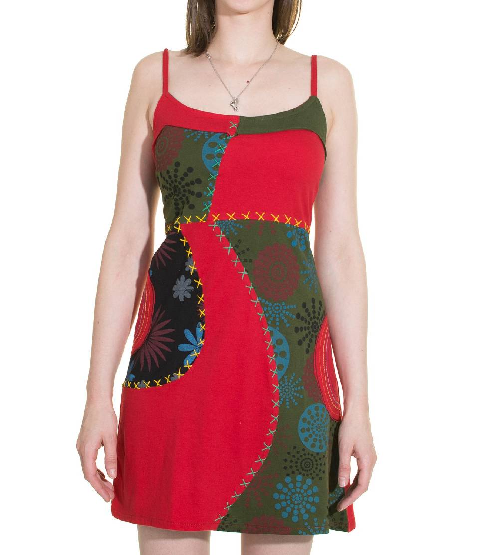 Kunst Und Magie Patchwork Minikleid Longshirt Tunika Hippie Sommerkleid Letzte 3 Tage