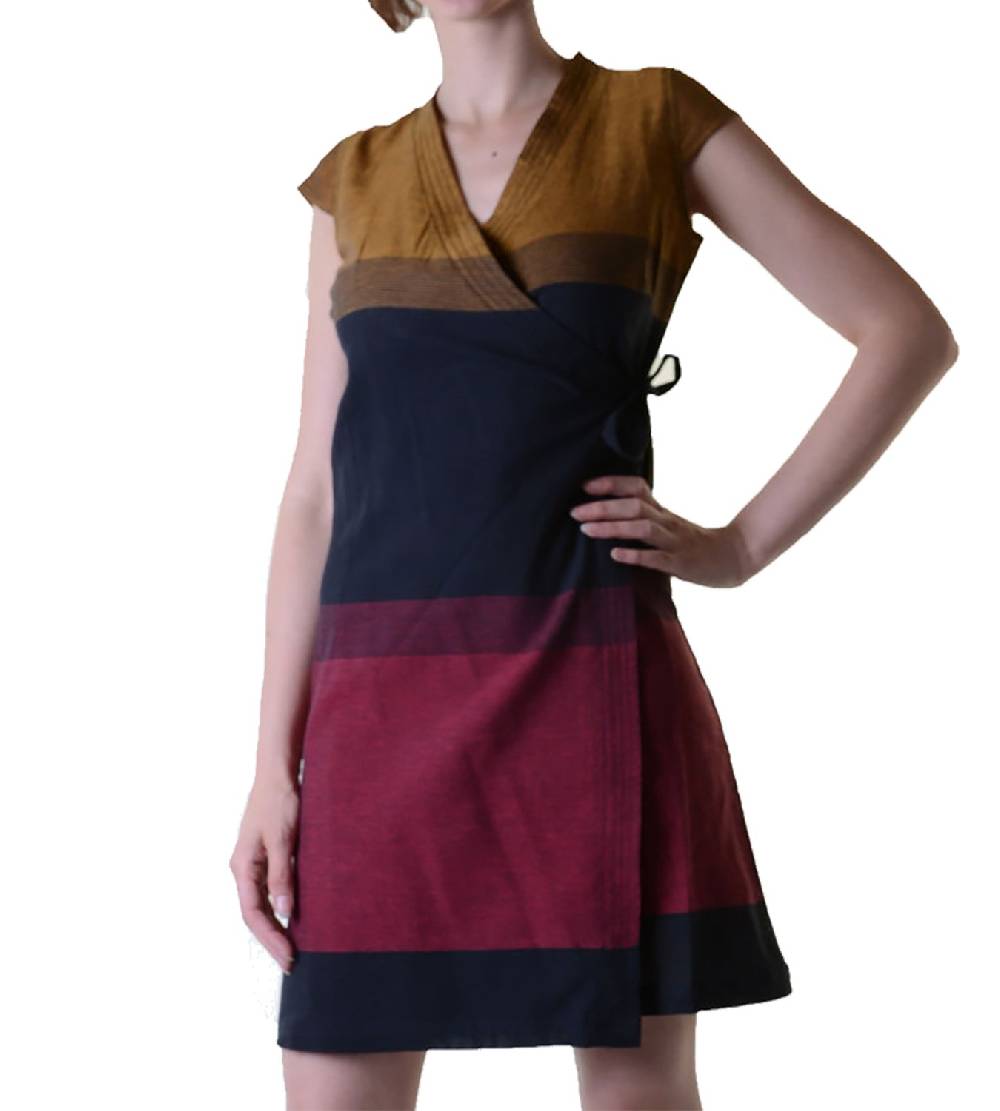 Kunst Und Magie Wickelkleid Tibet Minikleid Tunika Hippie Goa Sommerkleid mehrfarbig Zeitbegrenzte Promotion