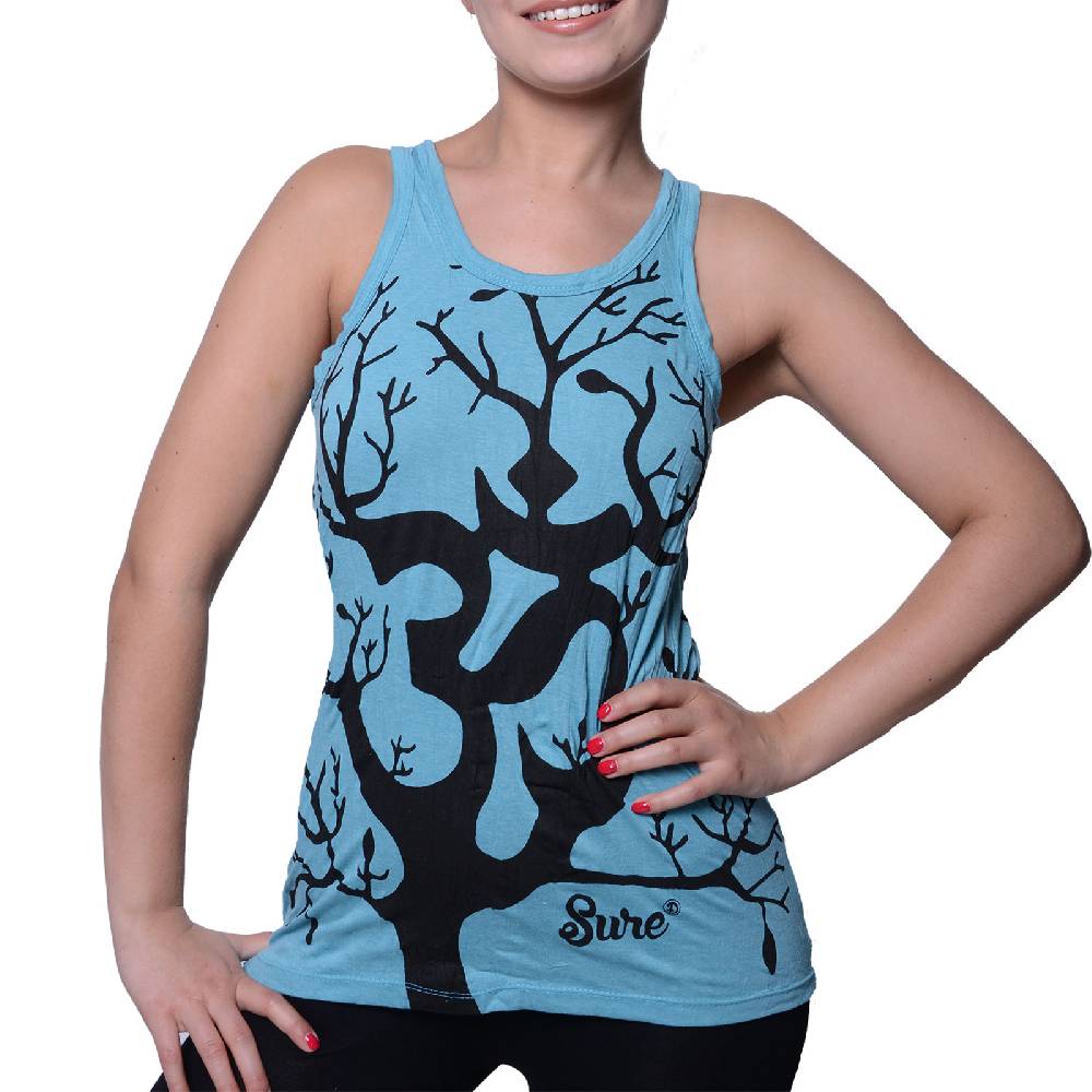 Kunst Und Magie Kunst und Magie Om - Lebensbaum 70er Retro Tanktop Sure T-Shirt Riesige Rabatte