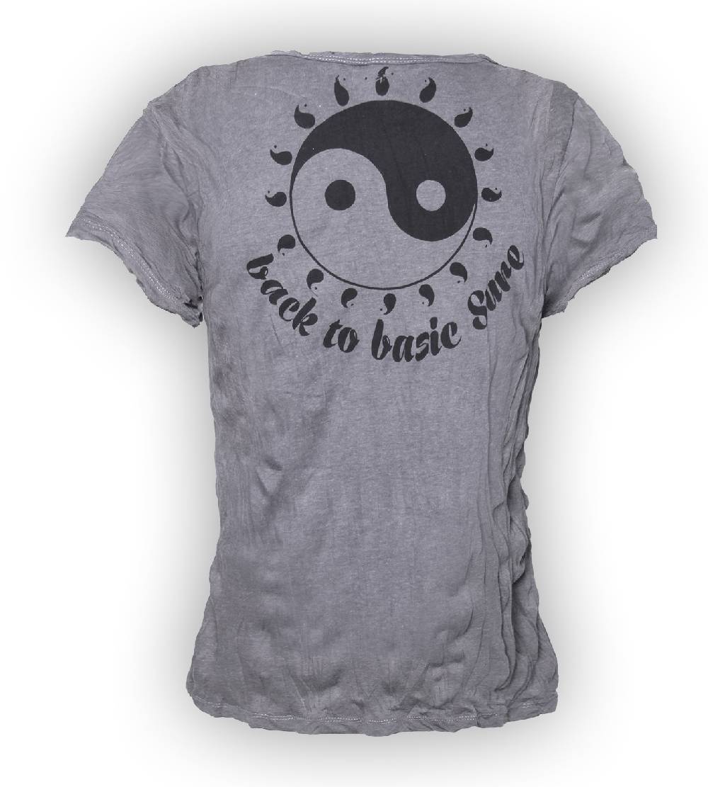 Kunst Und Magie Sure 70er Retro Girlie Top Ying & Yang Hippie Psy Goa T-Shirt Fabrikladen