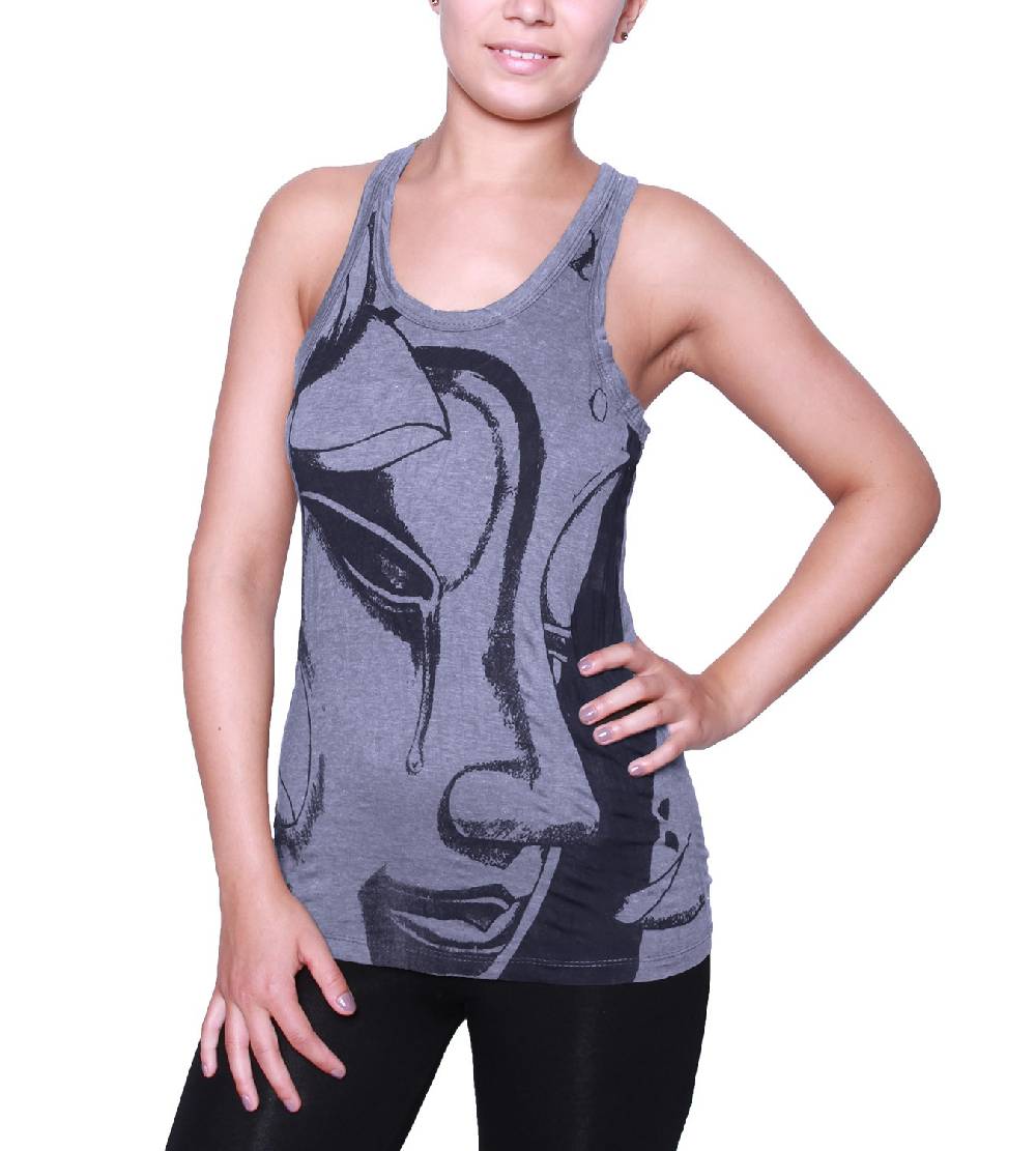Kunst Und Magie Kunst und Magie Sure Crying Buddha Träne 70er Retro Trägertop T-Shirt Im Verkauf