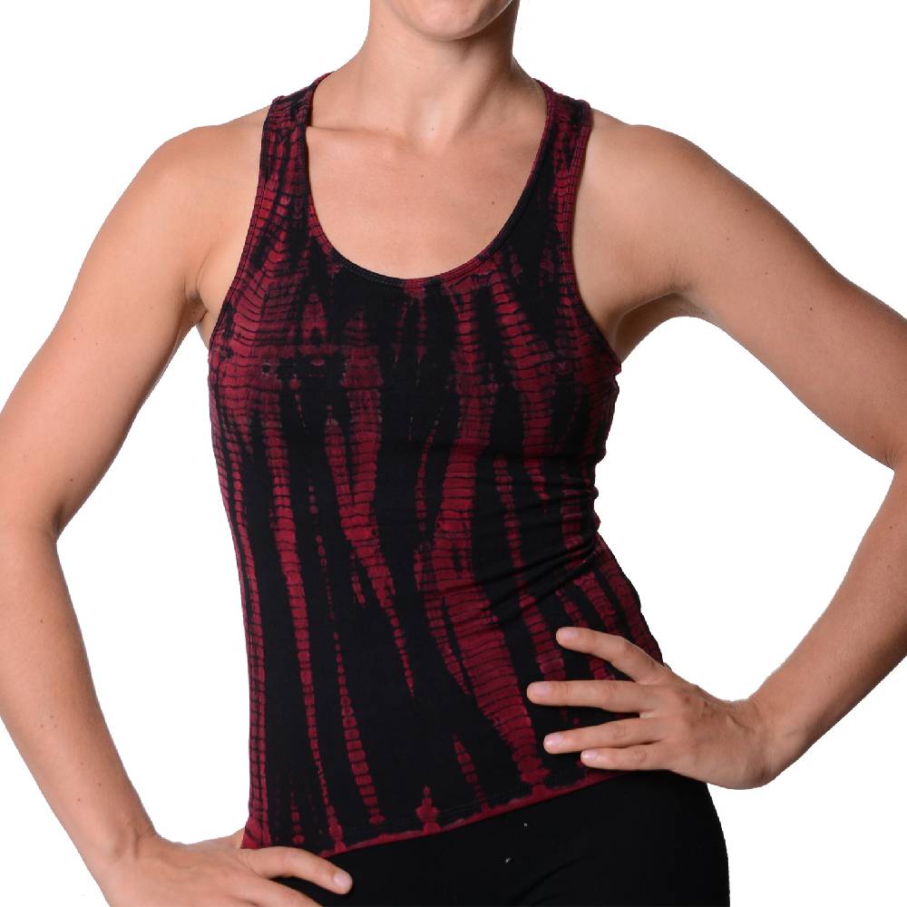 Kunst Und Magie Kunst und Magie Damen Top Atmungsaktive Tie Dye Batik Yoga Top 50% Rabatt für begrenzte Zeit