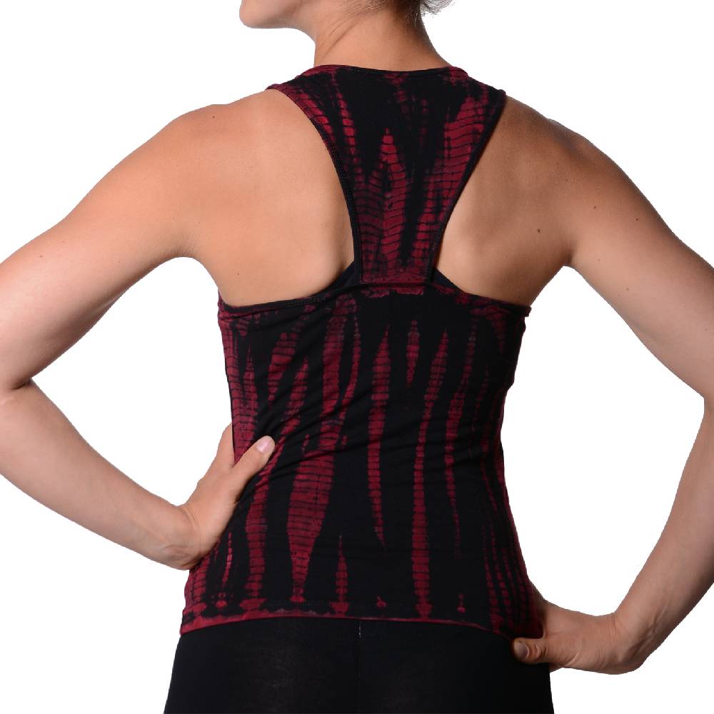 Kunst Und Magie Kunst und Magie Damen Top Atmungsaktive Tie Dye Batik Yoga Top 50% Rabatt für begrenzte Zeit