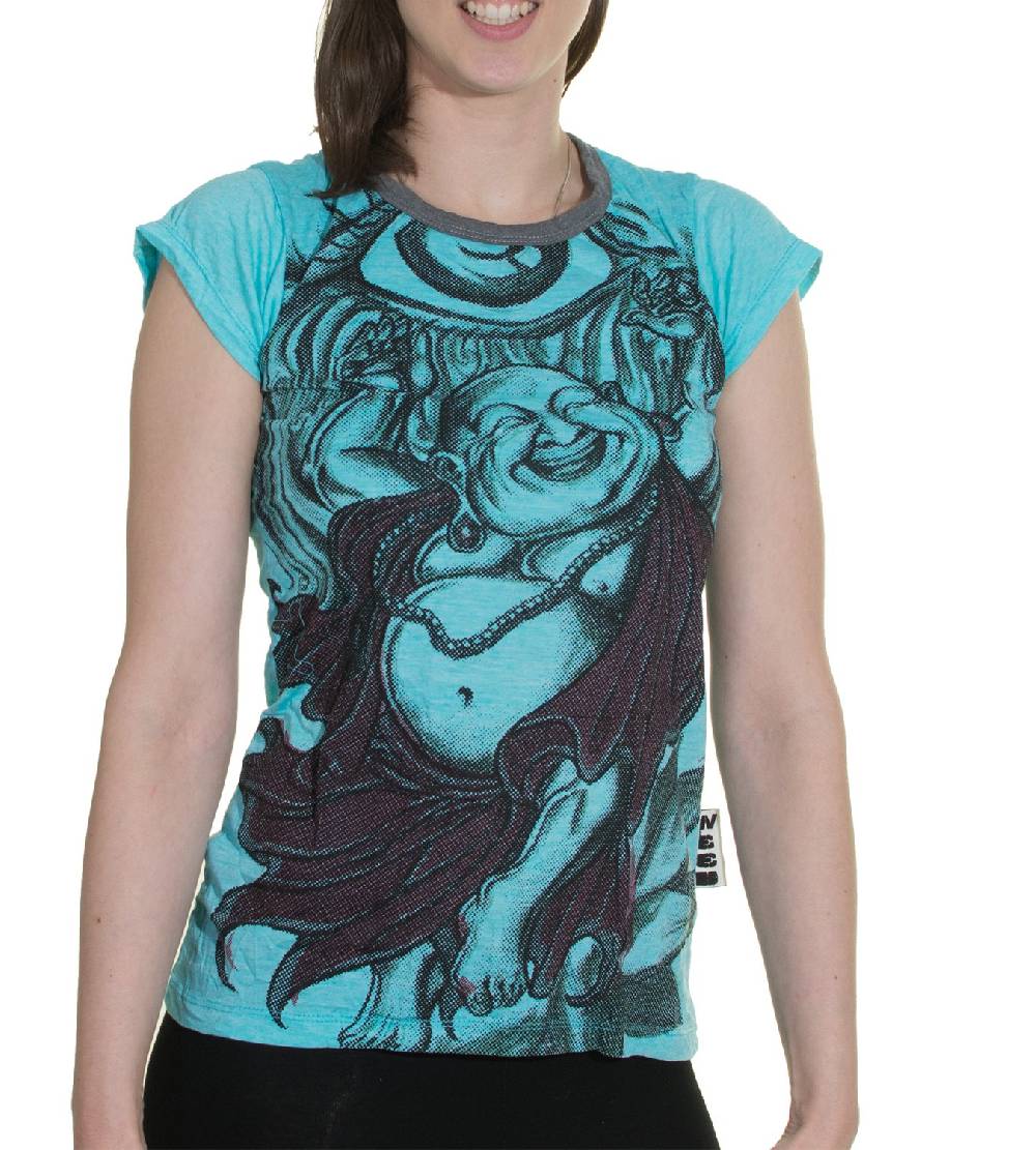Kunst Und Magie 70er Retro Hippie Top Sure Buddha Smile Auge T-Shirt Online