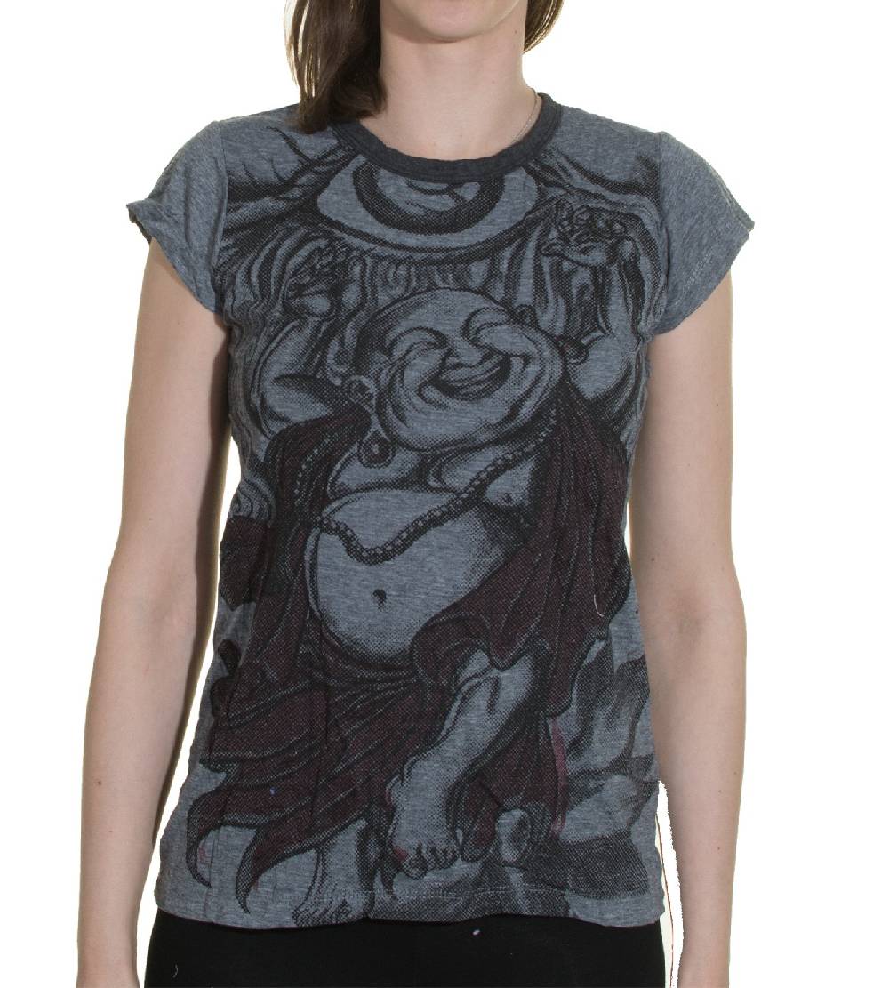 Kunst Und Magie 70er Retro Hippie Top Sure Buddha Smile Auge T-Shirt Online
