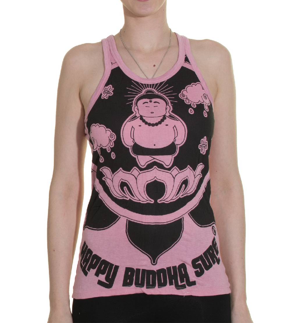 Kunst Und Magie 70er Retro Hippie Trägertop Sure Buddha Lotus Shirt Outlet