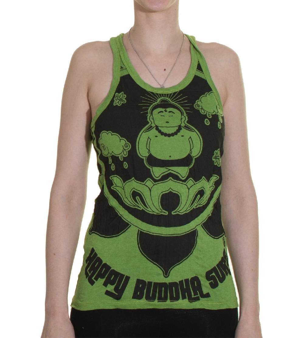 Kunst Und Magie 70er Retro Hippie Trägertop Sure Buddha Lotus Shirt Outlet