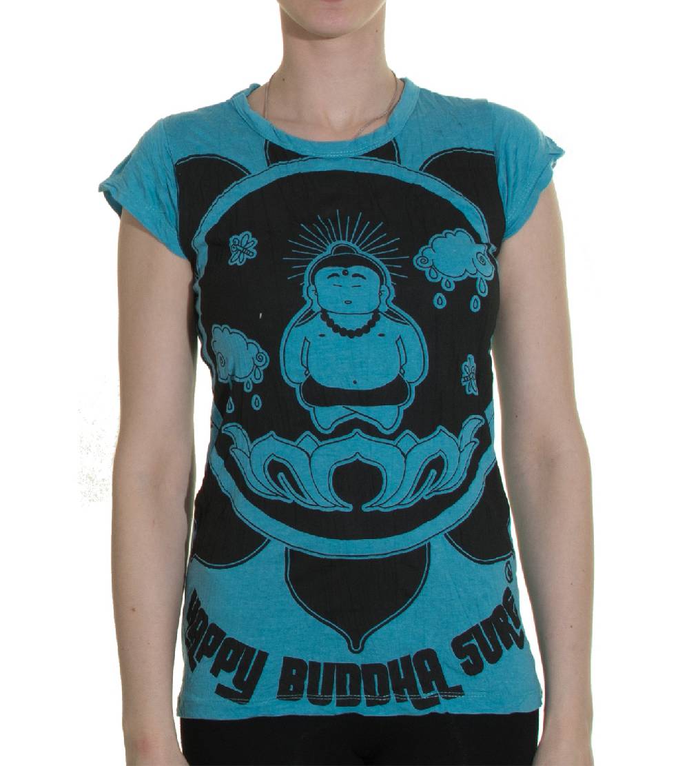 Kunst Und Magie 70er Retro T-Shirt Top Sure Buddha Lotus Meist gekauft
