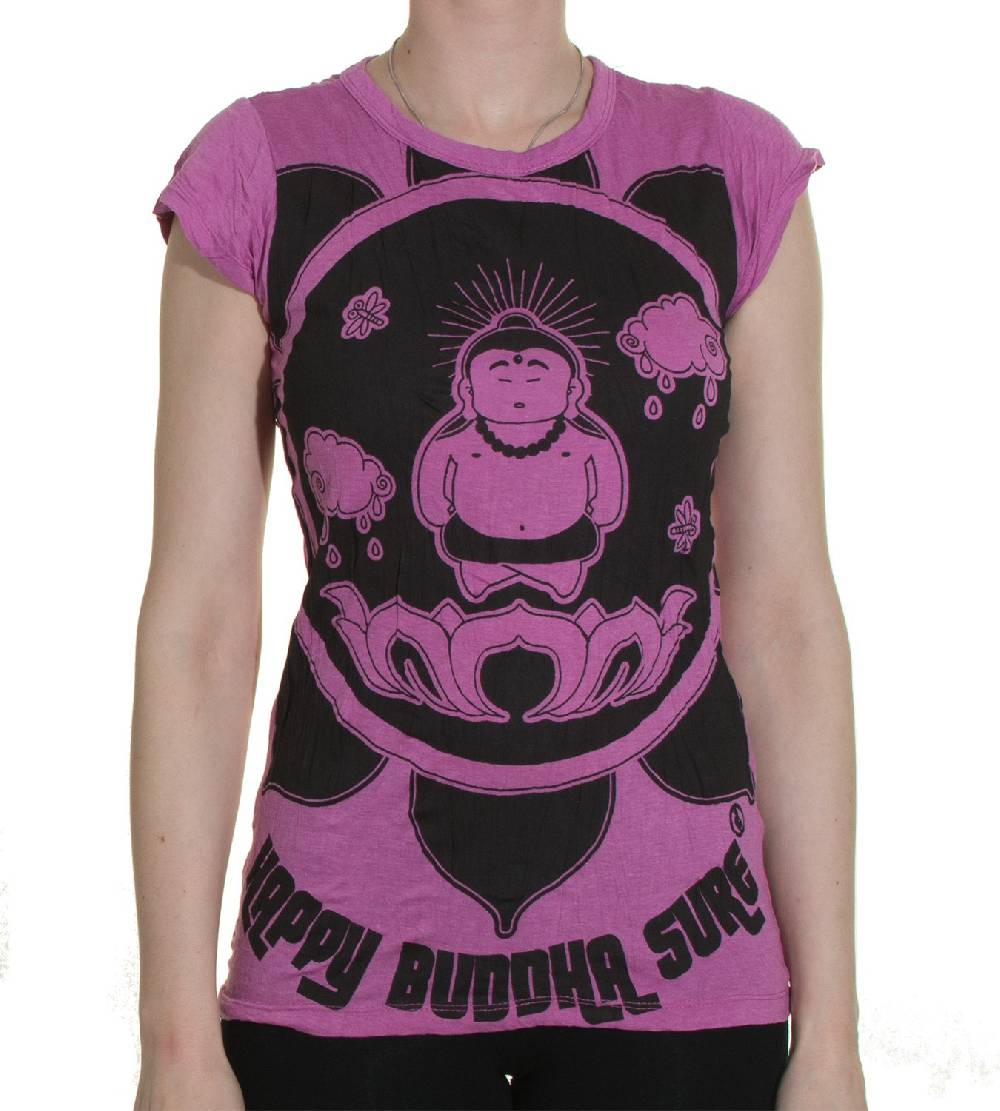 Kunst Und Magie 70er Retro T-Shirt Top Sure Buddha Lotus Meist gekauft