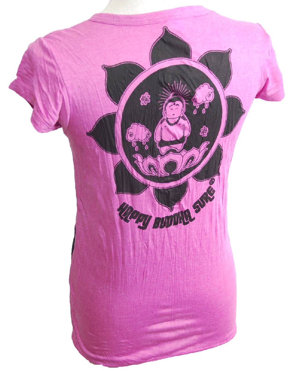 Kunst Und Magie 70er Retro T-Shirt Top Sure Buddha Lotus Meist gekauft