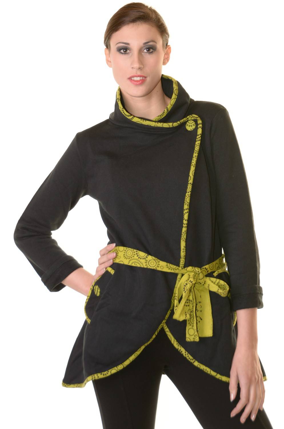 Kunst Und Magie Boho Jacke Damen Baumwolljacke Hippie Jacke im auffälligen "Geisha"-Design Saisonschlussverkauf