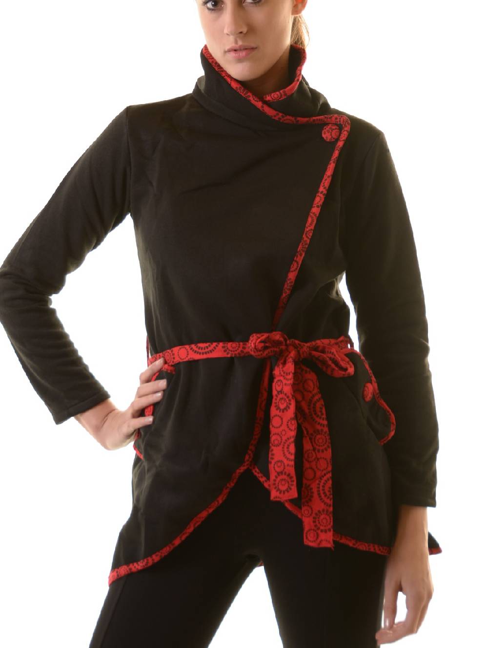 Kunst Und Magie Boho Jacke Damen Baumwolljacke Hippie Jacke im auffälligen "Geisha"-Design Saisonschlussverkauf