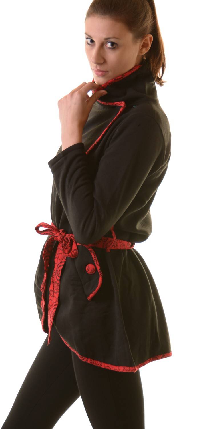 Kunst Und Magie Boho Jacke Damen Baumwolljacke Hippie Jacke im auffälligen "Geisha"-Design Saisonschlussverkauf