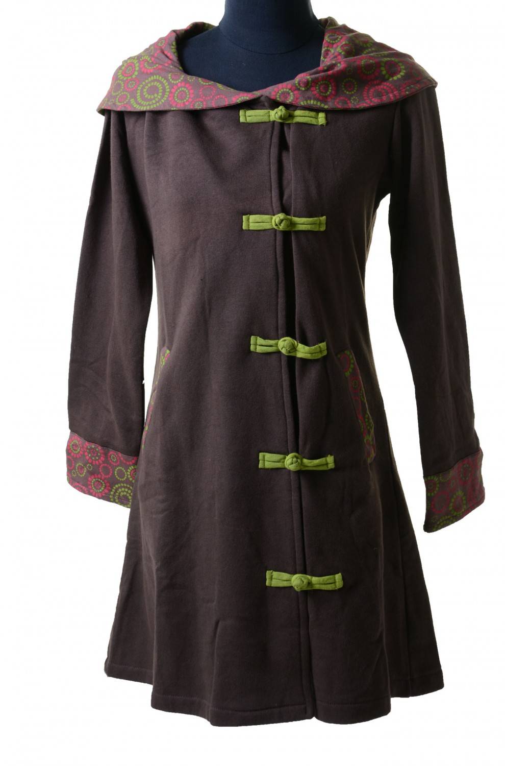 Kunst Und Magie Mantel aus Baumwolle Jacke Goa Psy Hippie Boho Lagerräumung