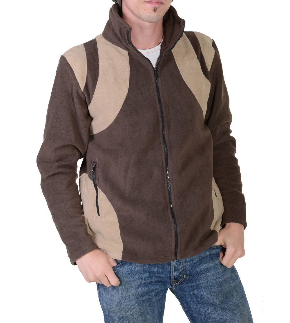 Kunst Und Magie Goa Herren Fleecejacke "Buddha" mit Aufwendiger Rückenstickerei Goa Psy Hippie Online Outlet