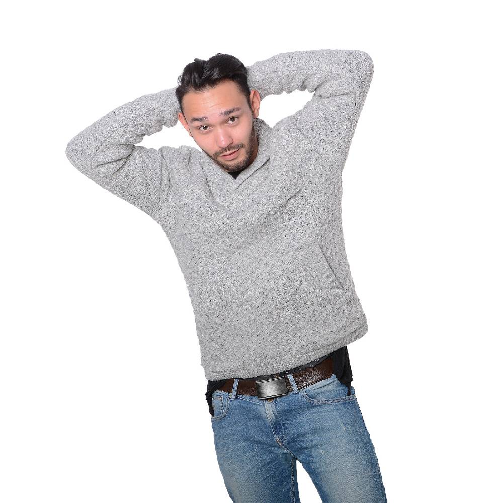 Kunst Und Magie Kunst und Magie Herren Strickpullover Wollpullover mit Schalkragen und warmen Fleecefutter Sonderangebot der Fabrik