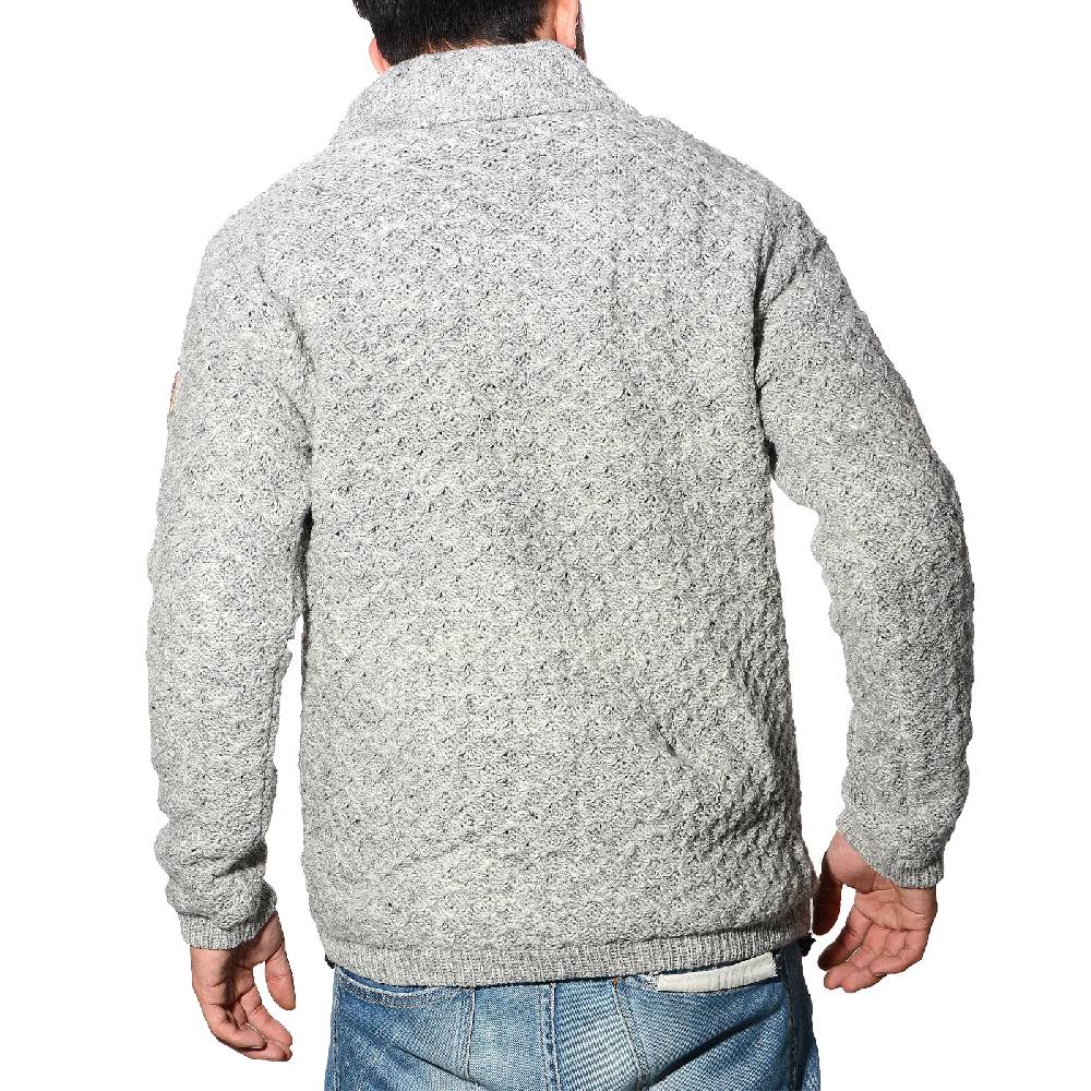 Kunst Und Magie Kunst und Magie Herren Strickpullover Wollpullover mit Schalkragen und warmen Fleecefutter Sonderangebot der Fabrik