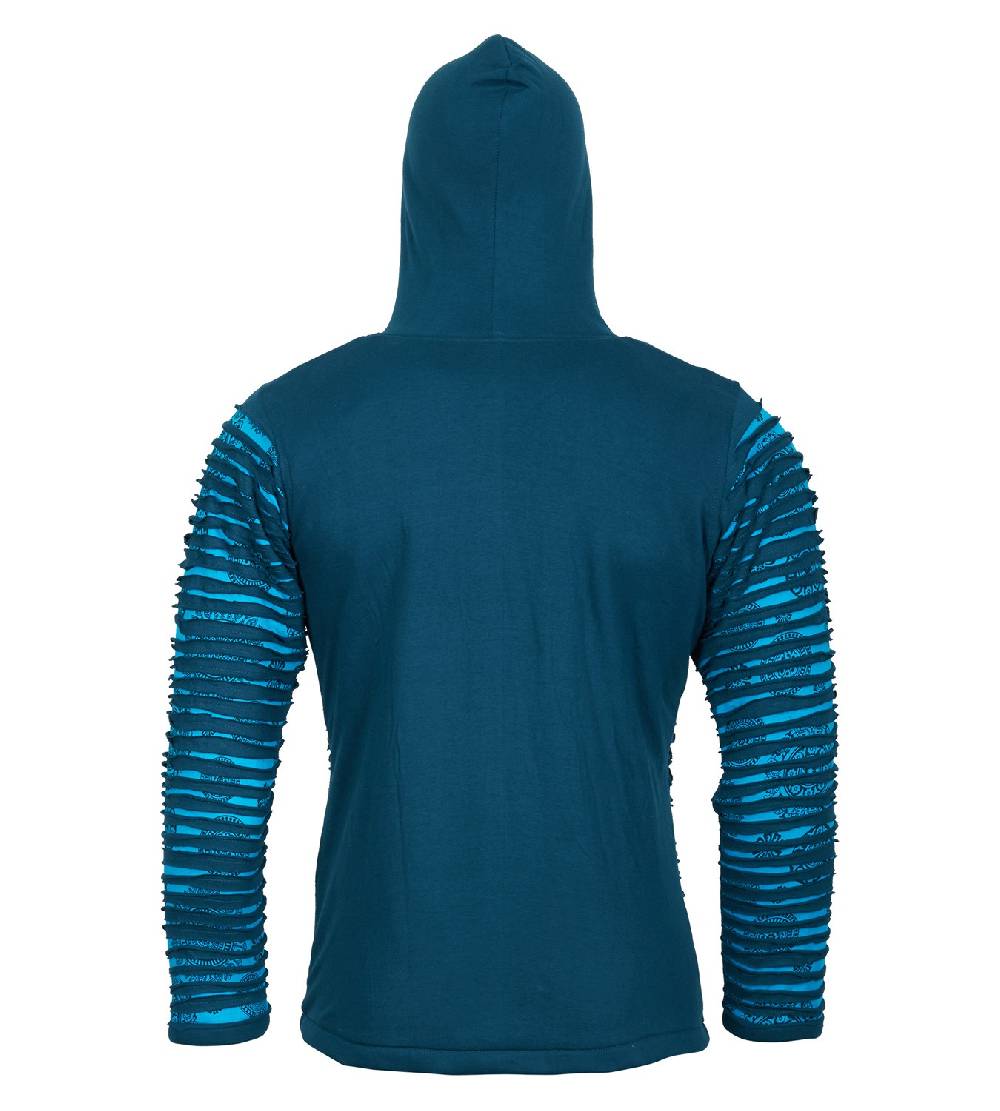 Kunst Und Magie Kunst und Magie Männer Cutwork Goa Jacke mit Kapuze Nur noch ein Tag übrig