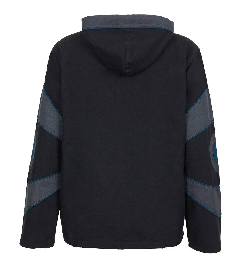 Kunst Und Magie Kunst und Magie Goa Canvas Baumwolljacke für Herren mit Fleecefutter Super Rabatt