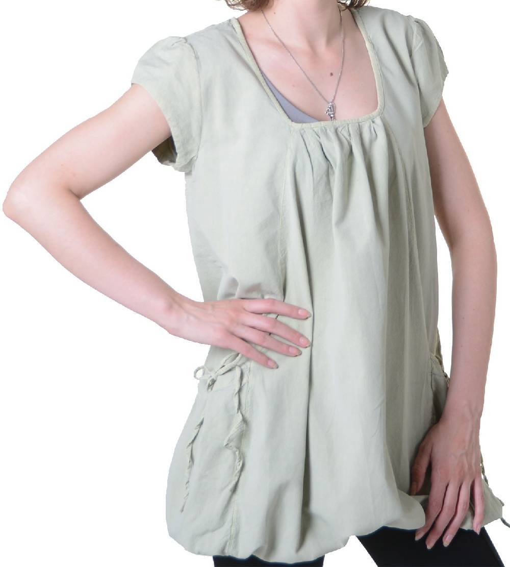 Kunst Und Magie Hippie Sommer-Top Damen Oberteil mit zwei Taschen - Überzieher, Bluse Im Verkauf