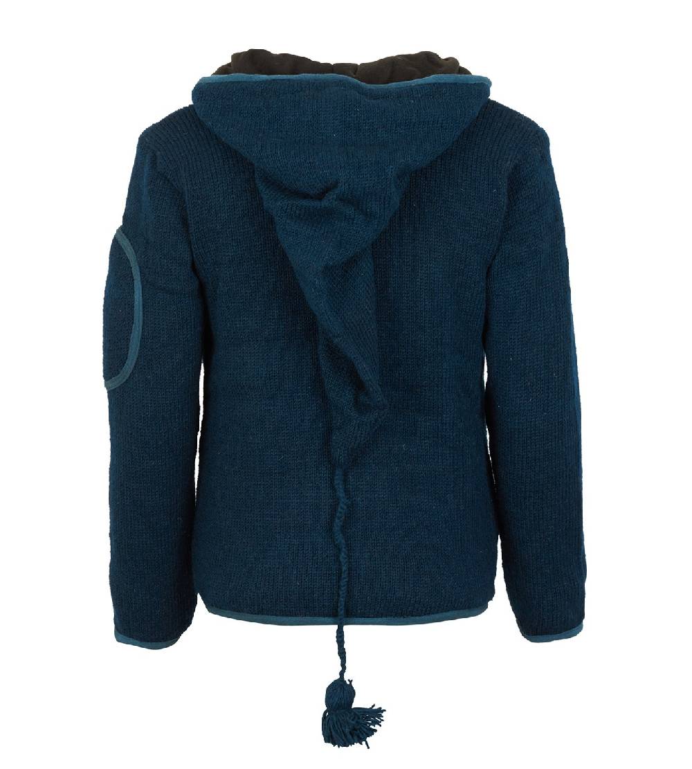 Kunst Und Magie Herren Strickjacke Wolljacke mit Fleecefutter und langer Zipfelkapuze Günstiger Verkauf
