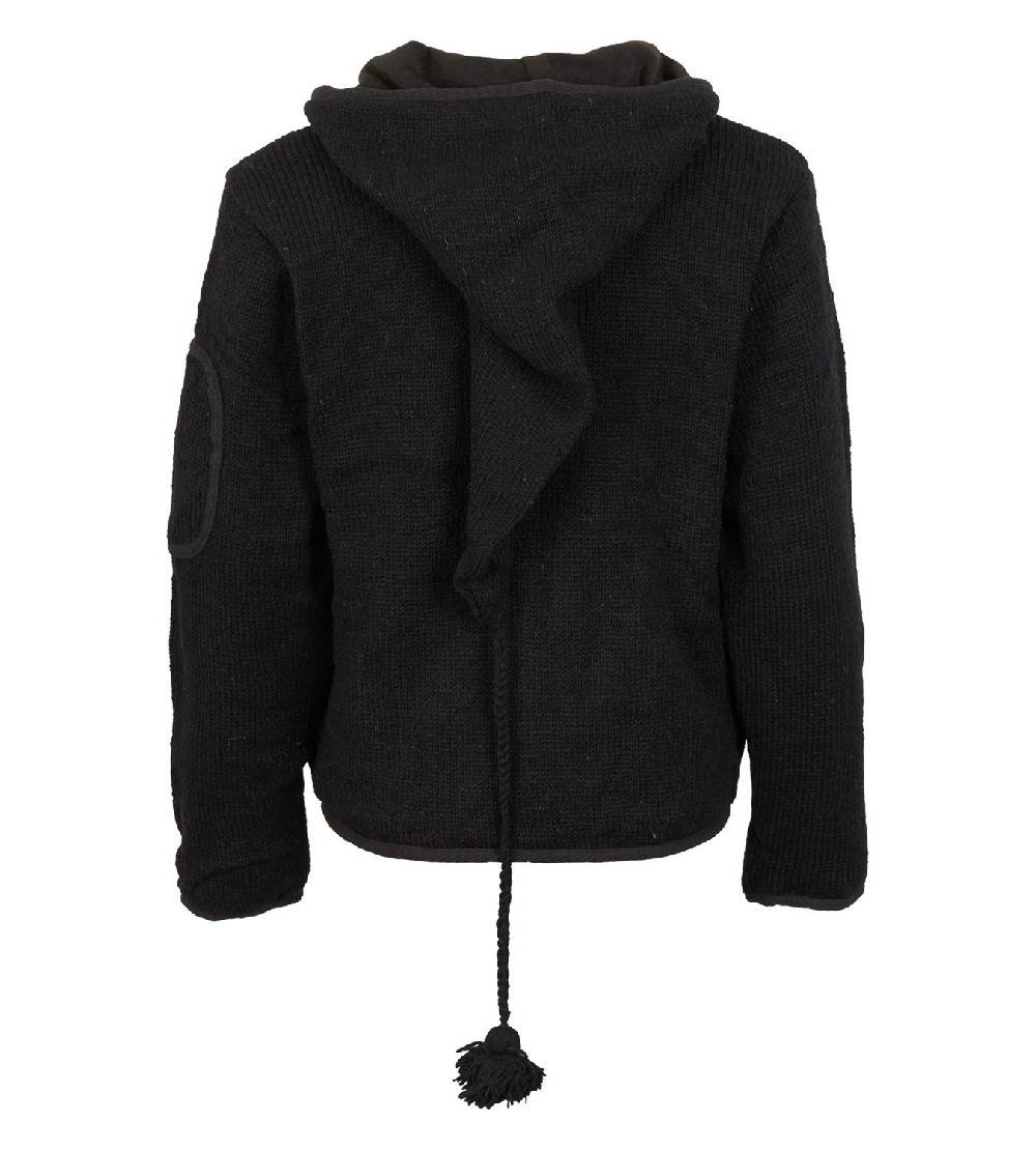 Kunst Und Magie Herren Strickjacke Wolljacke mit Fleecefutter und langer Zipfelkapuze Günstiger Verkauf