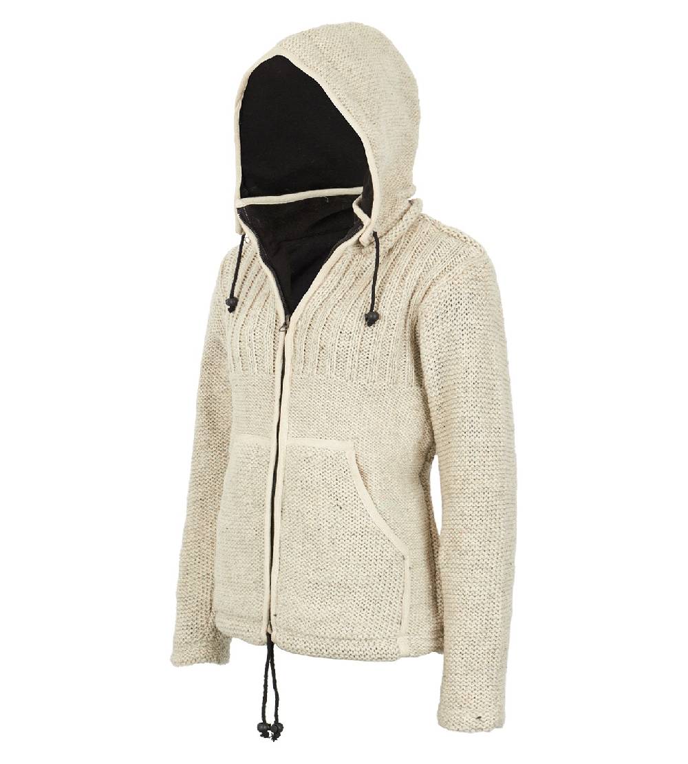 Kunst Und Magie Herren Strickjacke Wollejacke mit Fleecefutter und abnehmbarer Kapuze Meist gekauft