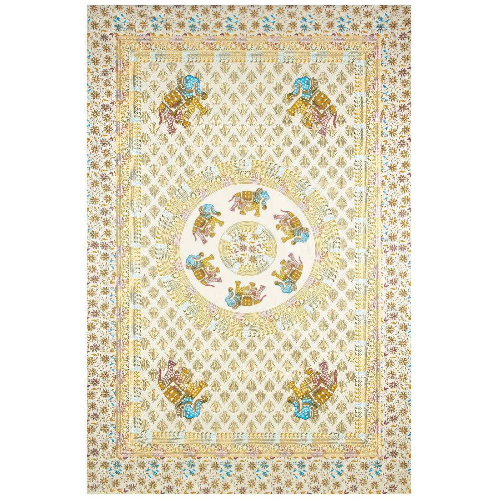 Kunst Und Magie Kunst und Magie Tagesdecke Wandbehang Deko Tuch Elefant Mandala ca 135 x 200cm Cyber Monday