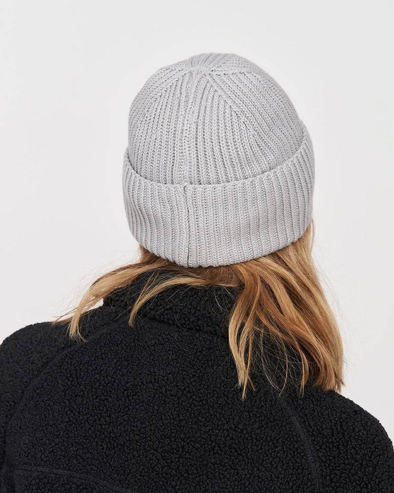 Kuuno Ribbed Cotton Beanie Soft Grey Bis zu 60% Rabatt