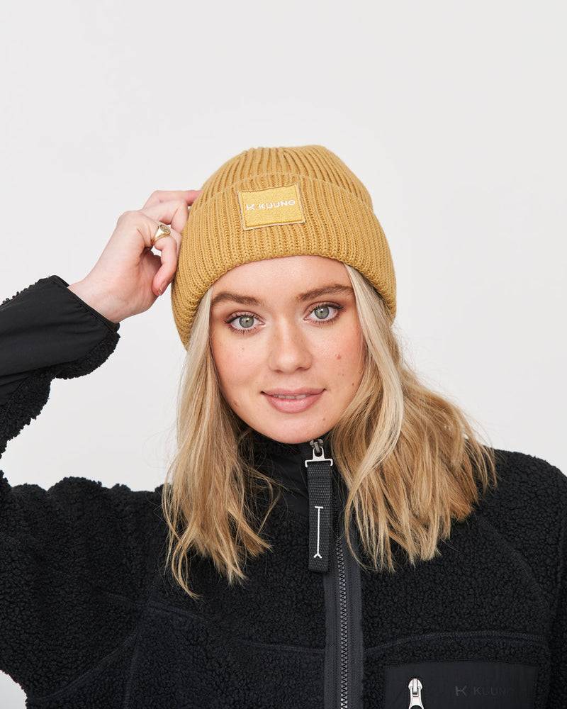Kuuno Ribbed Cotton Beanie Spicy Pumpkin Bis zu 55% Rabatt