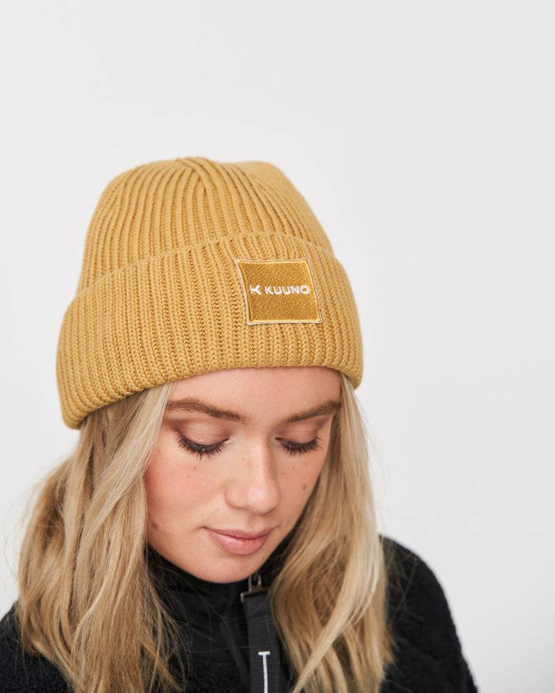Kuuno Ribbed Cotton Beanie Spicy Pumpkin Bis zu 55% Rabatt