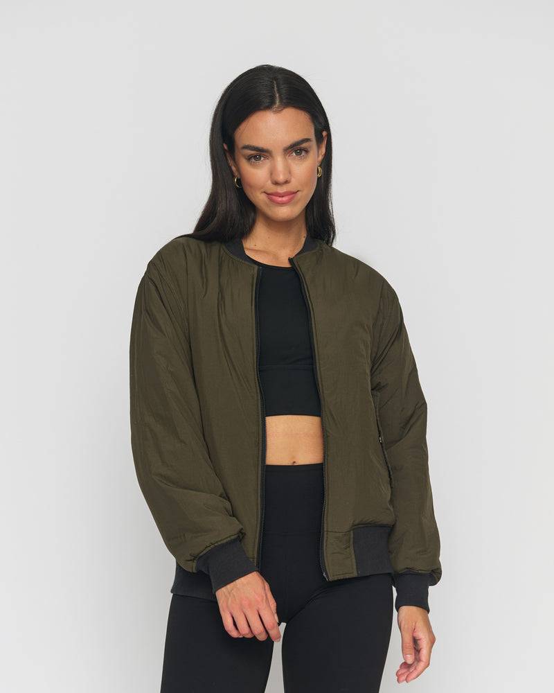 Kuuno Reversible Bomber Jacket Night Black / Forest Green Begrenzt auf 3 Tage