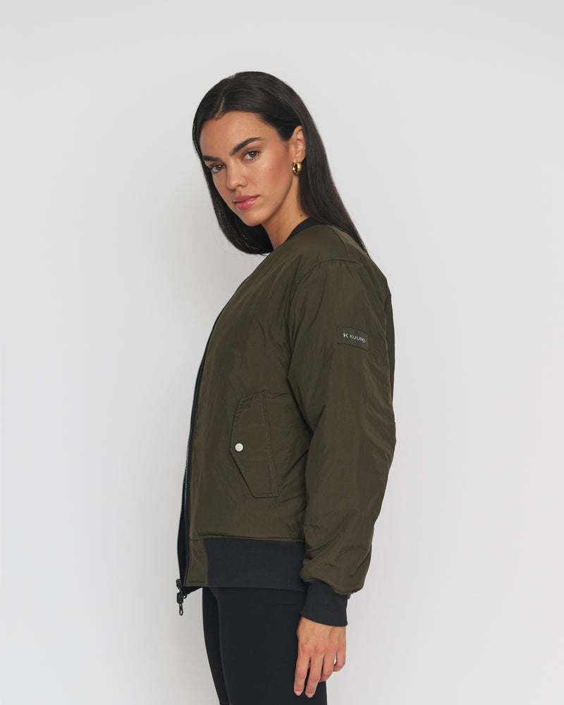 Kuuno Reversible Bomber Jacket Night Black / Forest Green Begrenzt auf 3 Tage