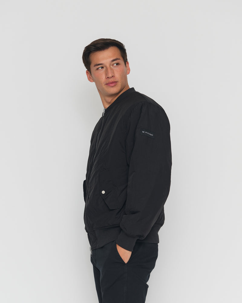 Kuuno Reversible Bomber Jacket Night Black / Forest Green Begrenzt auf 3 Tage