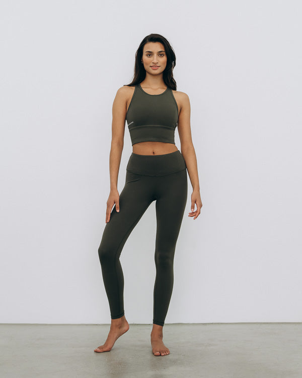 Kuuno Essential High Waist Tights Forest Green Black Friday Preise