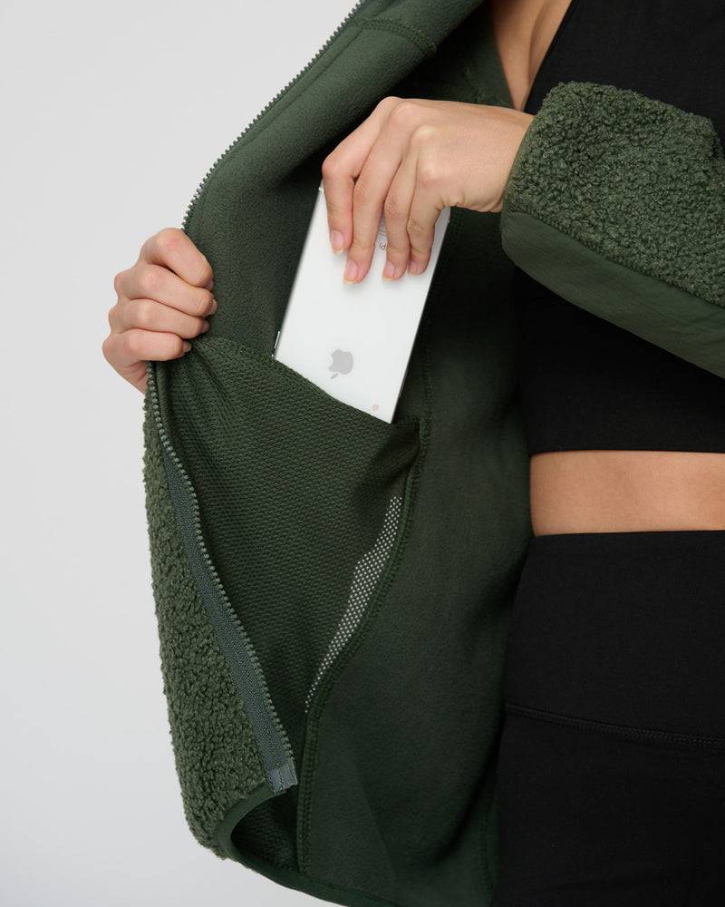 Kuuno Everyday Fleece Jacket Forest Green Fabrikverkauf