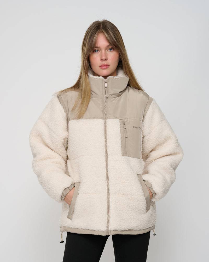 Kuuno Everyday Puffer Jacket Off White Kostenloser Versand