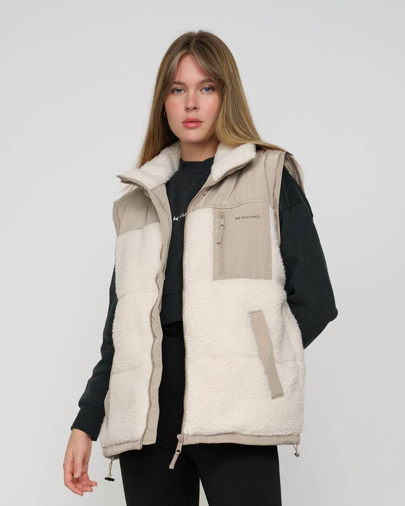 Kuuno Everyday Puffer Jacket Off White Kostenloser Versand