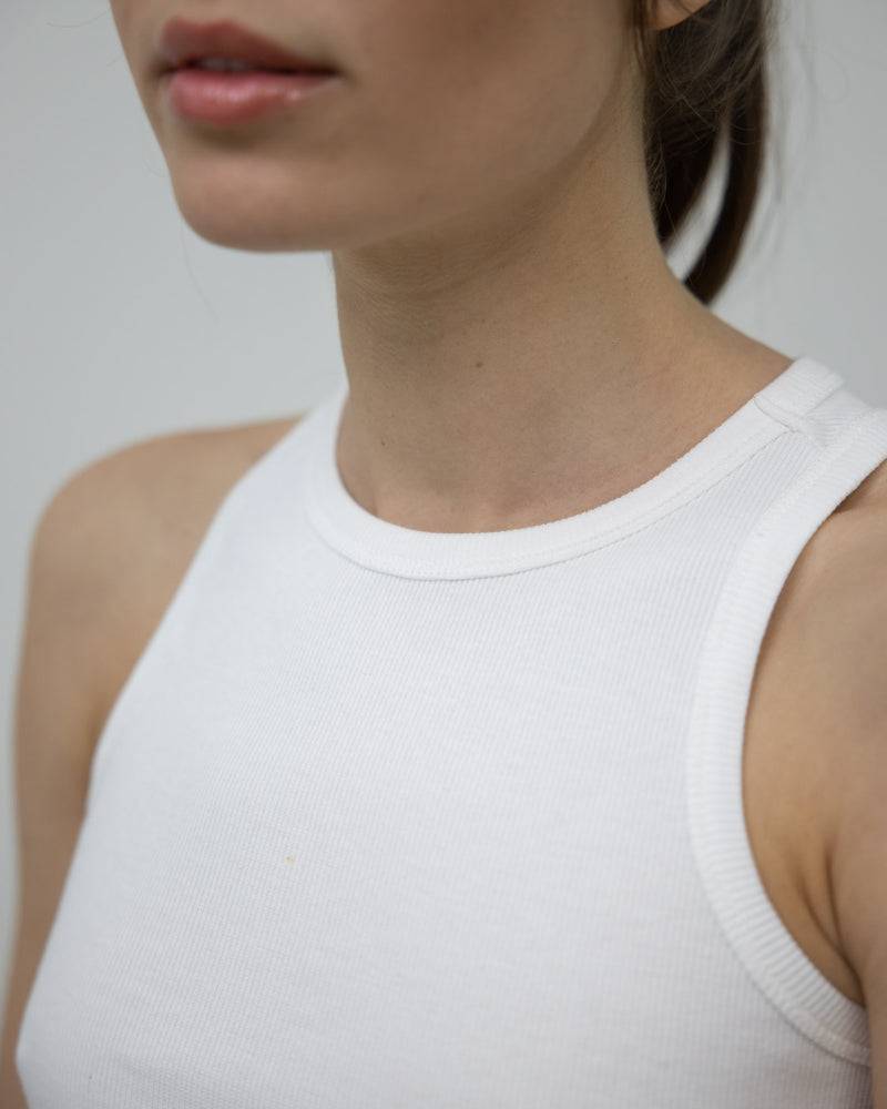 Kuuno Everyday Cotton Tank Top Classic White Große Rabatte