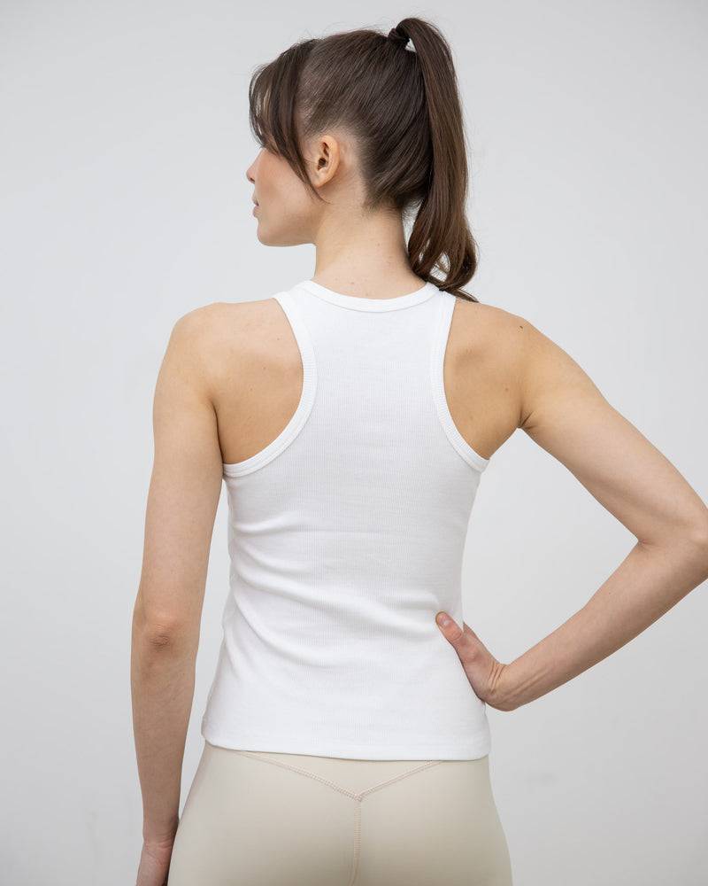 Kuuno Everyday Cotton Tank Top Classic White Große Rabatte