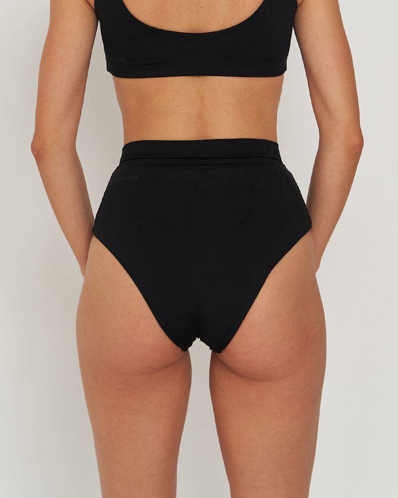 Kuuno Bikini Bottom High Waist Night Black Bestseller