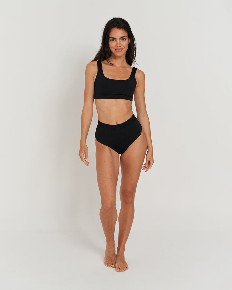 Kuuno Bikini Bottom High Waist Night Black Bestseller