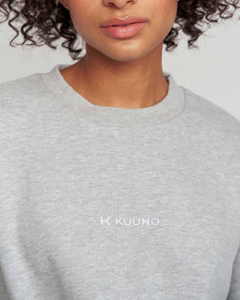 Kuuno Essential Cropped Sweater Light Grey Super Sparpreis