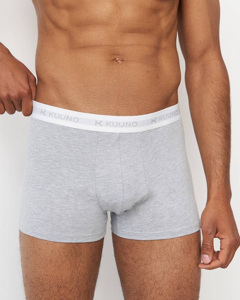 Kuuno 3er-Set Everyday Boxers Short Light Grey Letzter Tag