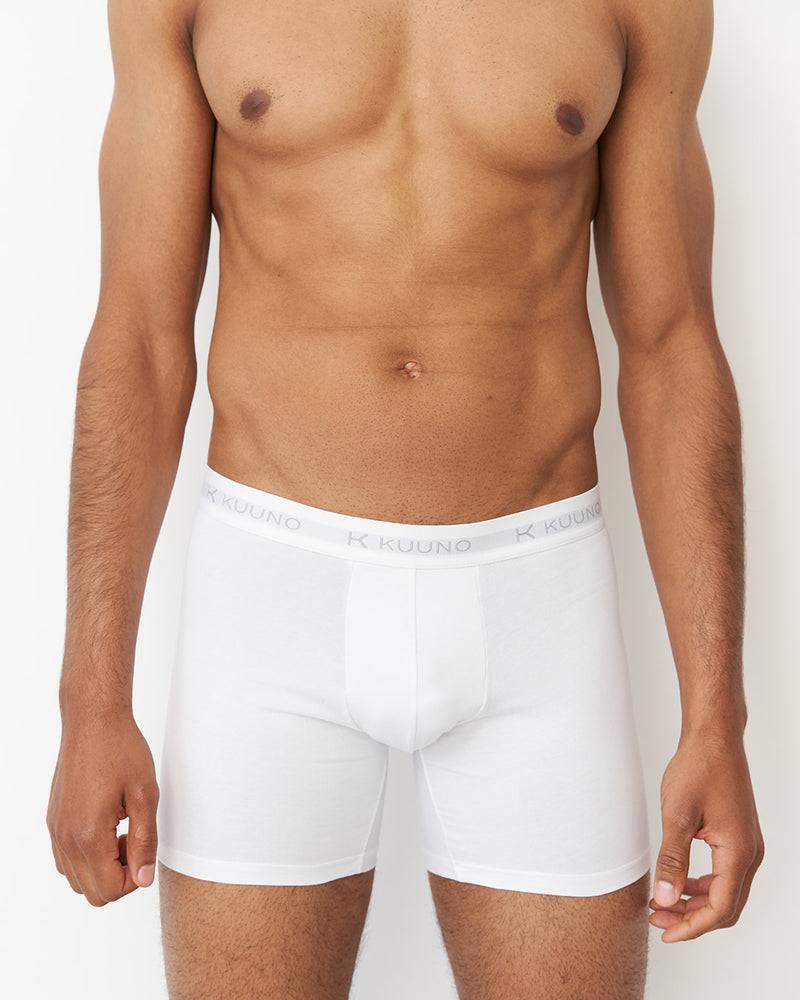 Kuuno Everyday Boxers Long Classic White Bis zu 50% Rabatt