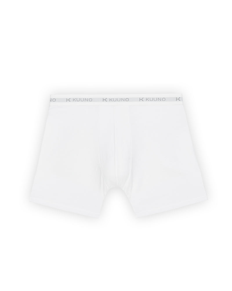 Kuuno Everyday Boxers Long Classic White Bis zu 50% Rabatt